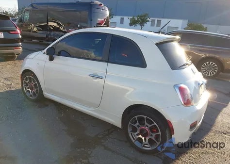 2012 Fiat 500 Sport z USA, uszkodzony, nr VIN 3C3CFFBR6CT383769